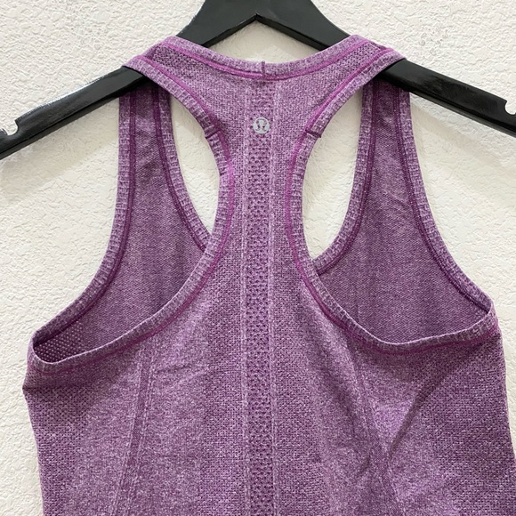 LULULEMON Run: Swiftly Tech Racerback Tank Heathered Tender Violet Size 6 - Picture 9 of 15